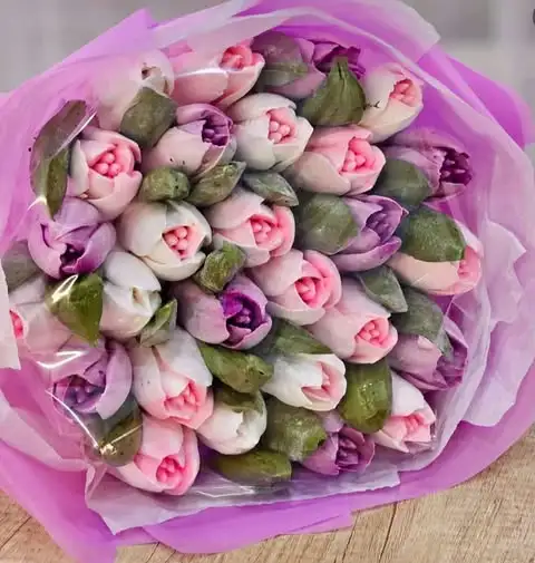 Зефирные букеты, размер S, 21см фото 2